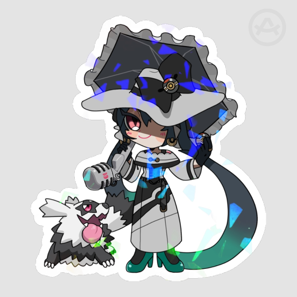 Pokemon Project Voltage Dark Type Hatsune Miku Die Cut Sticker