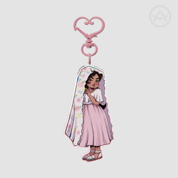 Chibi Nayeli Glitter Acrylic Keychains