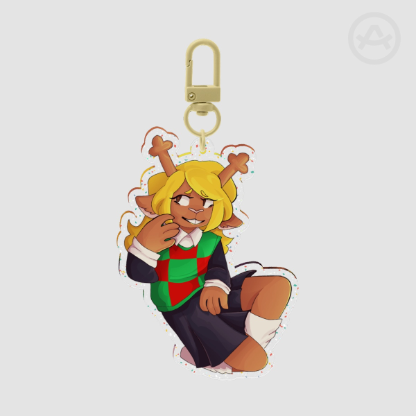 Noelle Glitter Keychain, Deltarune