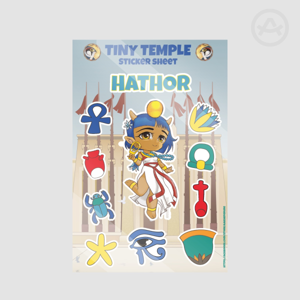 Tiny Hathor mini Stickers Sheet