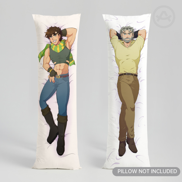 Jojo Bodypillow 50x160cm - Joseph Joestar (Young and Old) - Jojo's Bizarre Adventure