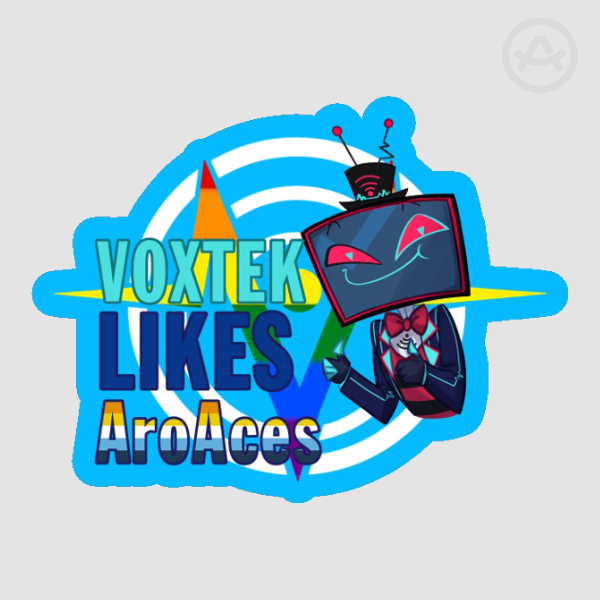 VoxTek LOVES Hot AroAce! sticker
