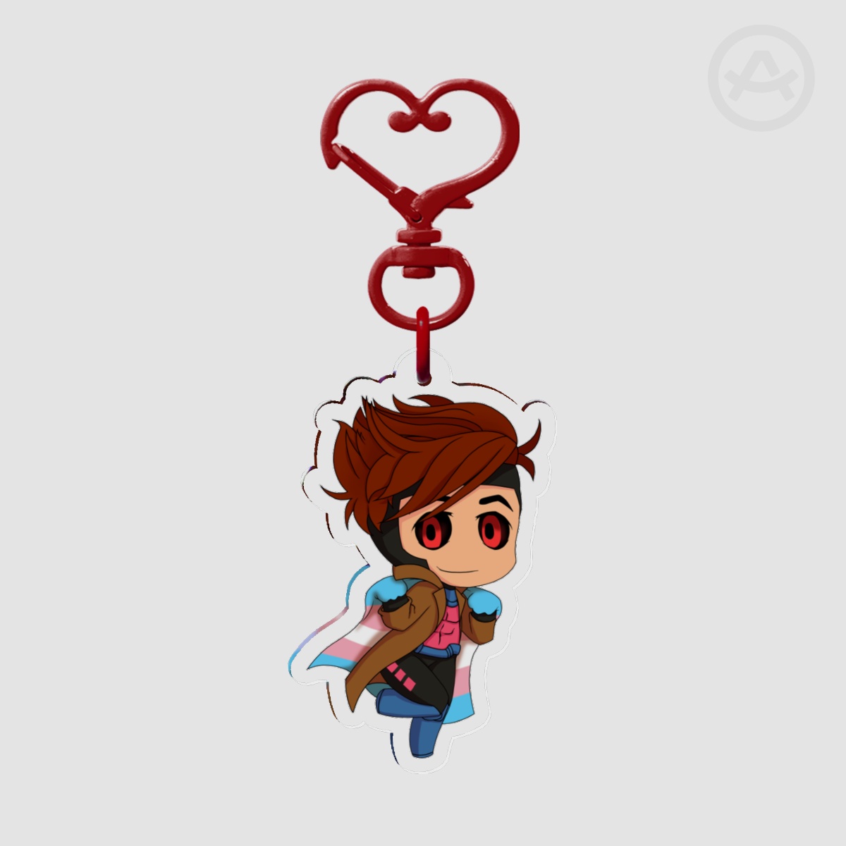Trans flag Remy Keychain