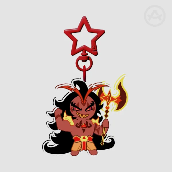 Burning Spice Cookie Keychain