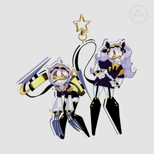 J and V keychain murder drones