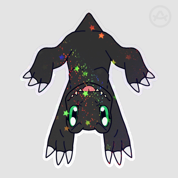 Black Agumon Dangling Sticker