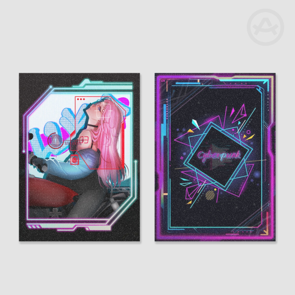 Cyberpunk Megurine Luka Holographic Photocard