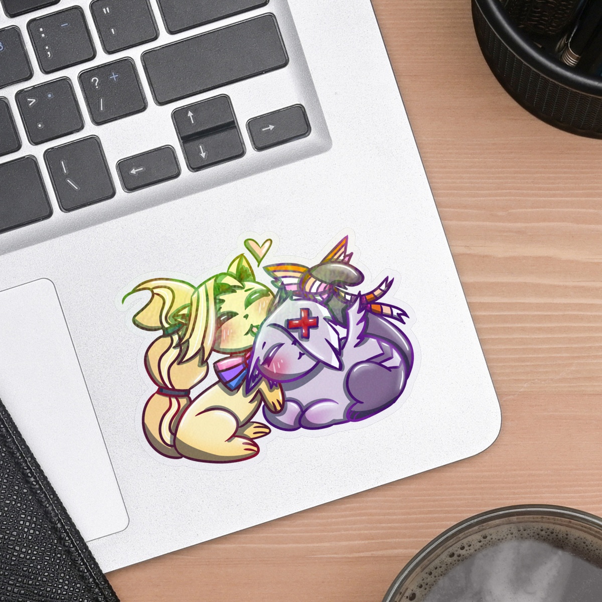 Pride Chaggi Kittens Sticker