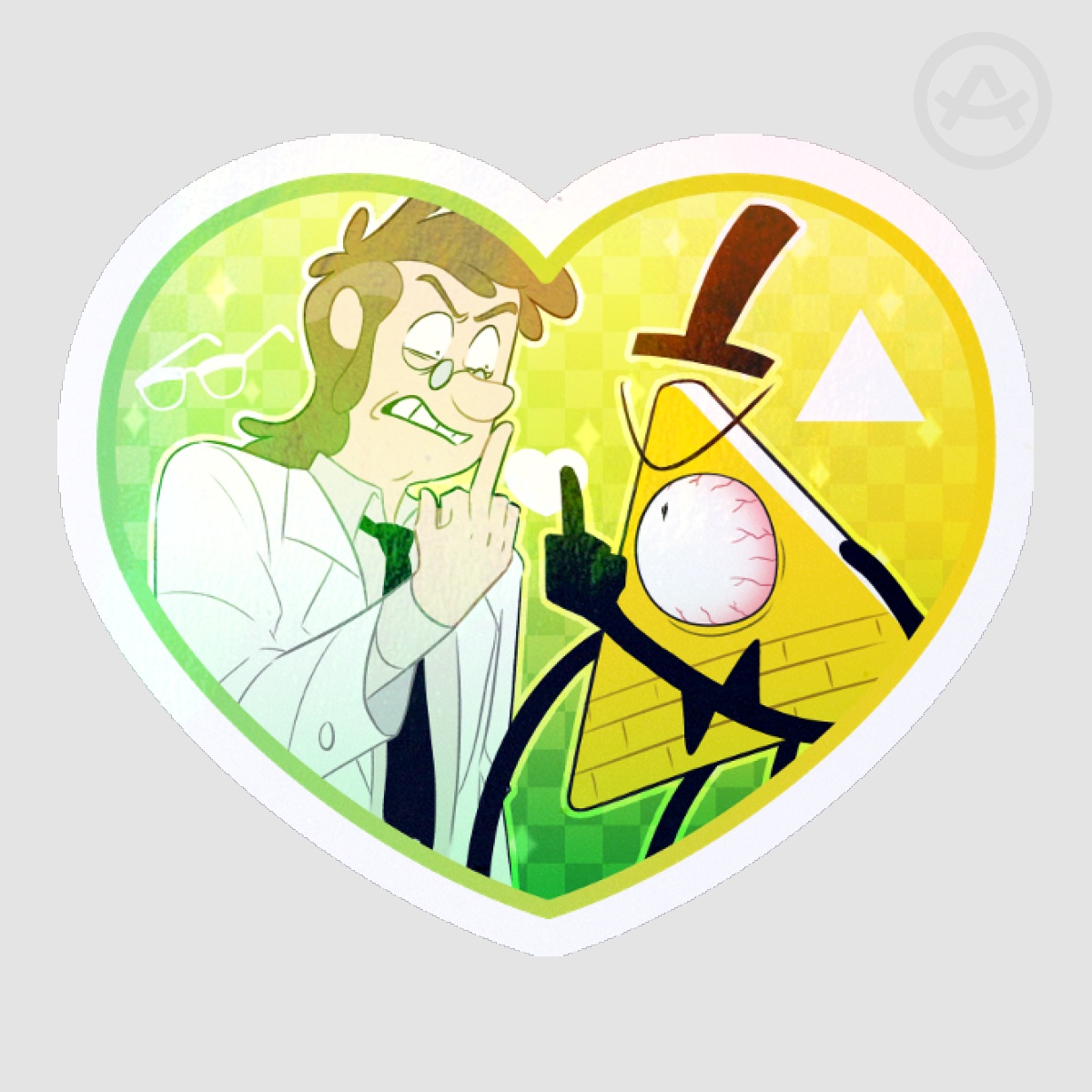 Fiddbill Heart Sticker