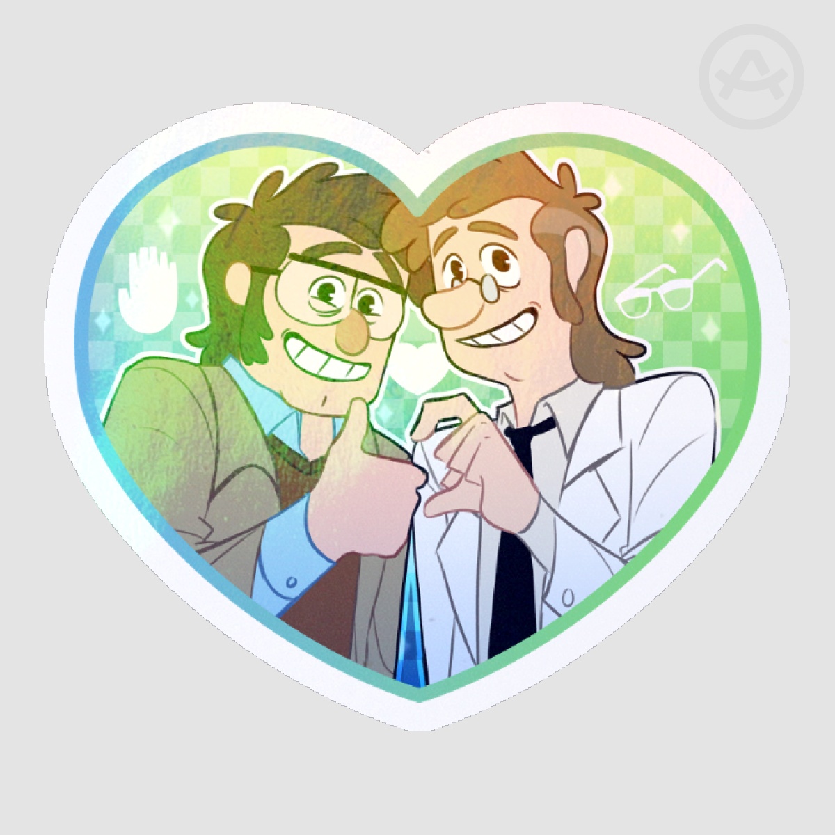 Fiddauthor Heart Sticker