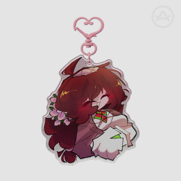 Allie Epoxy Glitter Acrylic Keychain٭✧