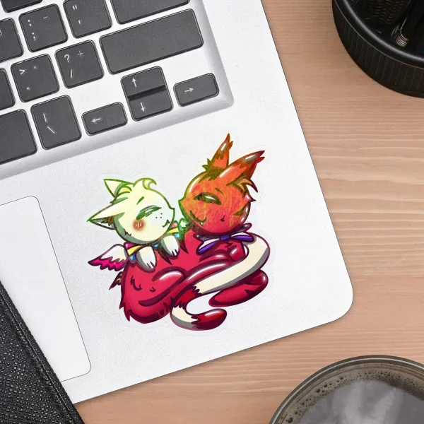Pride Radioapple Kittens Sticker