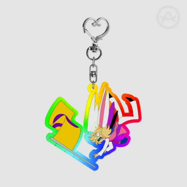 Saints Pride Glitter Keychain - Saint Jude