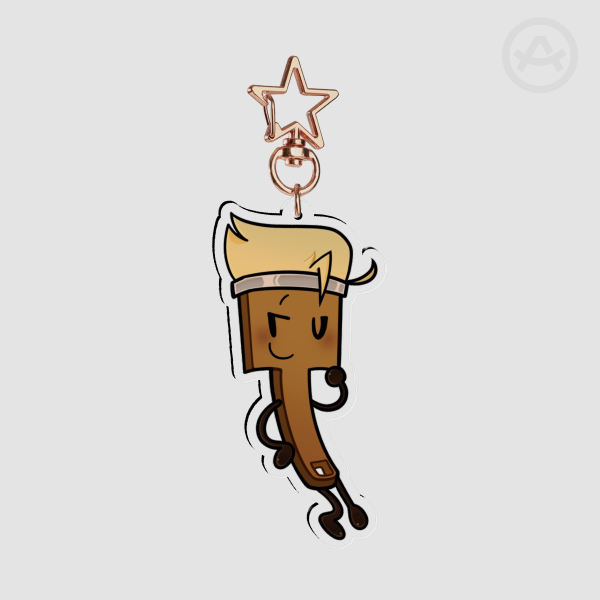Paintbrush Inanimate Insanity Keychain