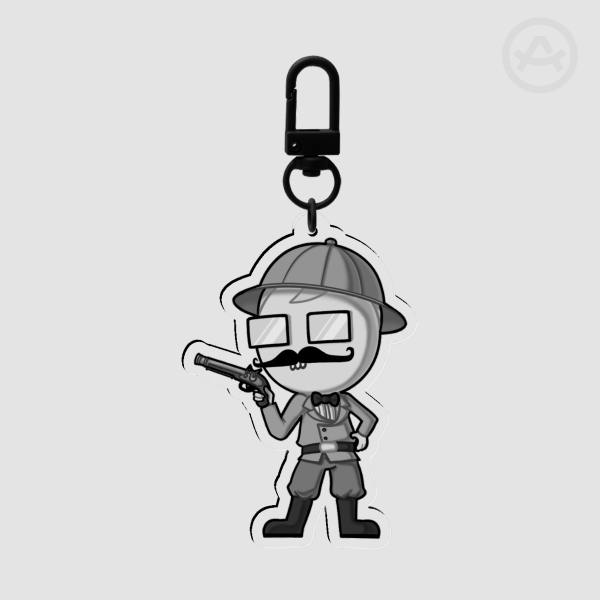 Grandpa Harley Clear Keychain