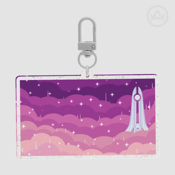 Dreaming City Destiny 2 Glitter Acrylic Keychain 3IN