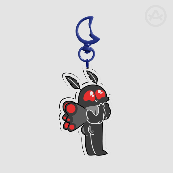 Mothman Booty Cryptid Acrylic Charm