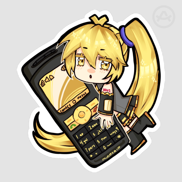 Akita Neru Cellphone Sticker
