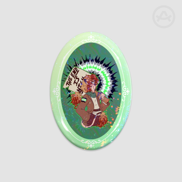 Agender Preacher - Oval Badge