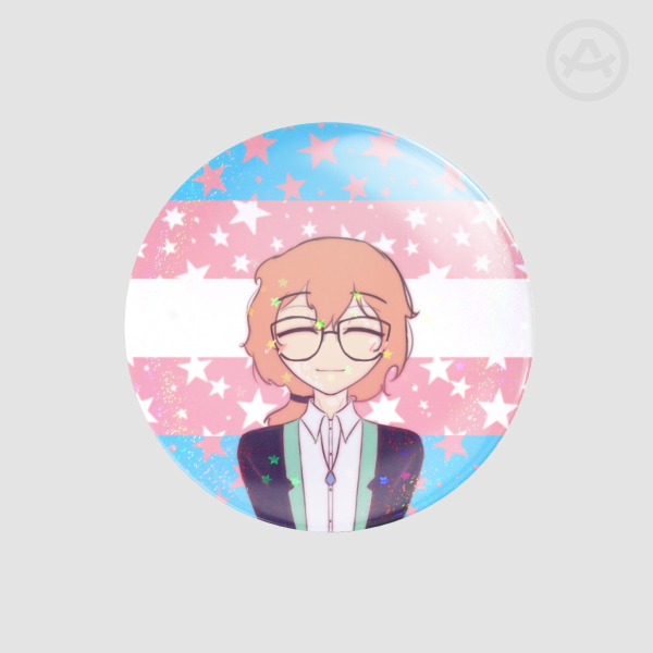 Transgender flag Badges [Oc Jessie]