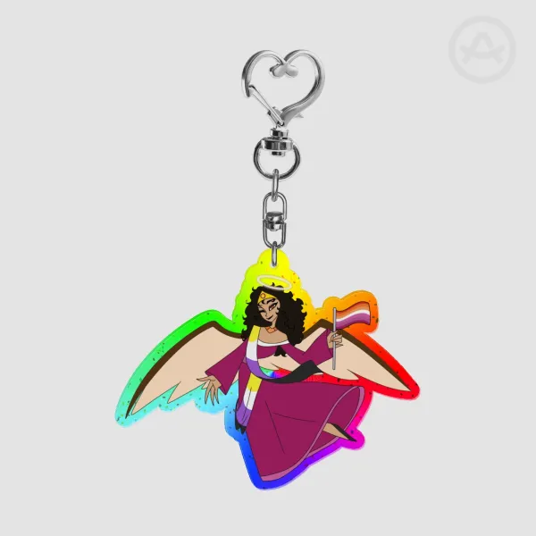 Saints Pride Glitter Keychain - Saint Teresa