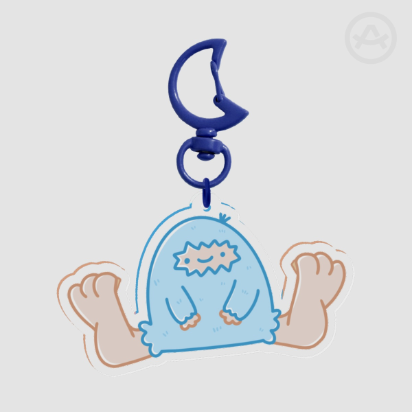 Yeti Cryptid Acrylic Charm