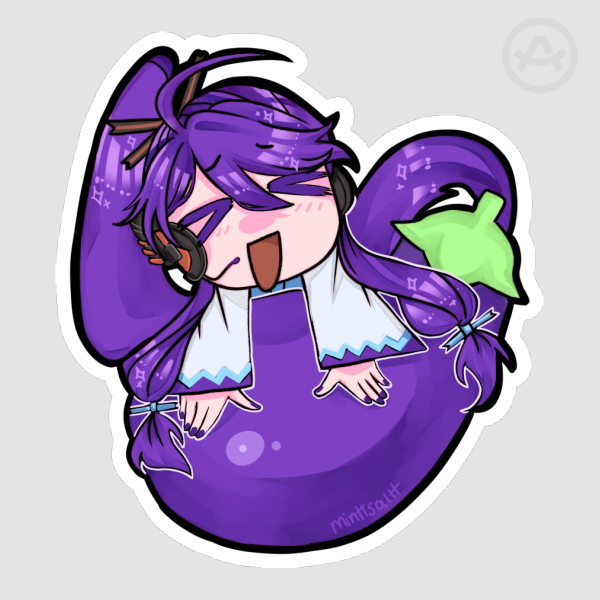 Kamui Gakupo Eggplant Sticker