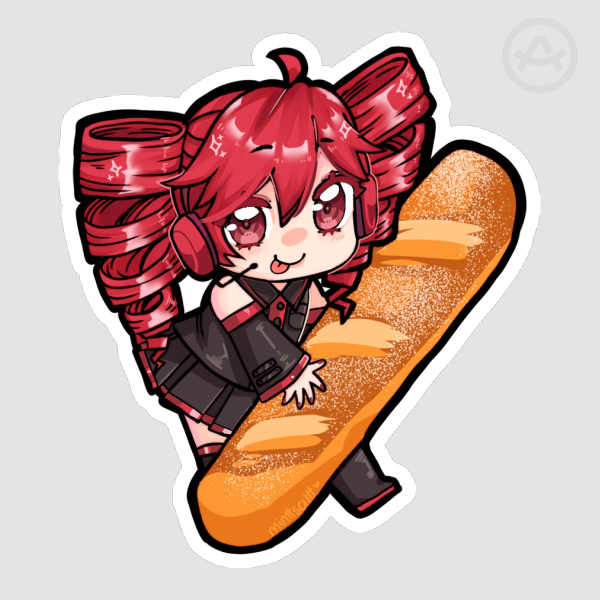 Kasane Teto Bread Sticker