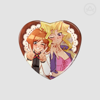 MaiTomo Heart Holo Badge