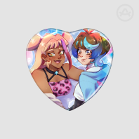 AoiEgi Heart Holo Badge