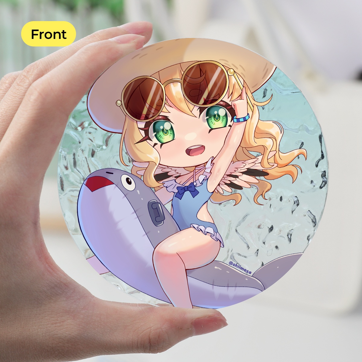 Shiimosa summer water ripple acrylic coaster