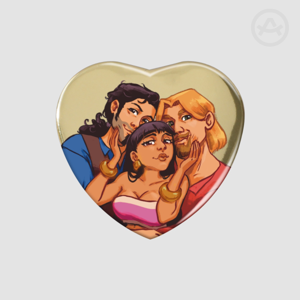The Road to el Dorado heart button badge