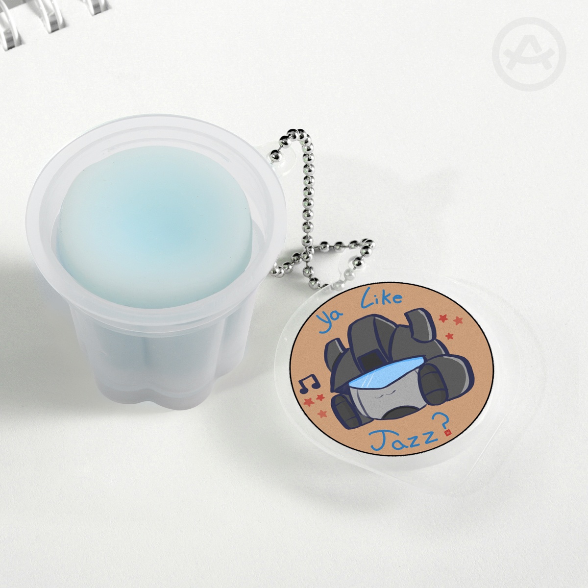 Jazz Squishy Pudding Jelly Keychains