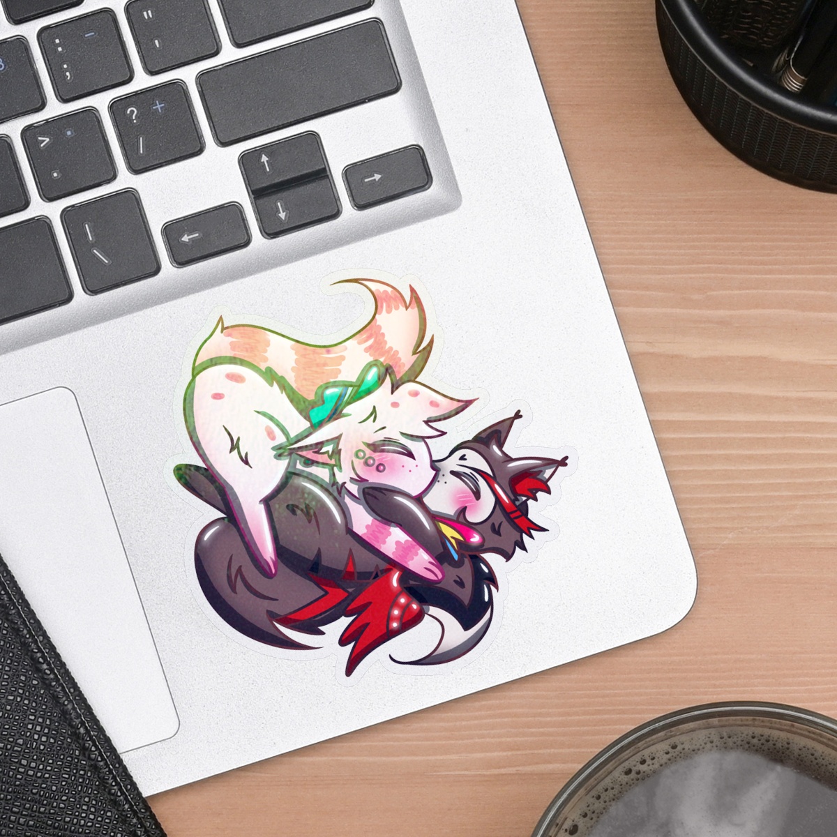 Pride Huskerdust Kittens Sticker