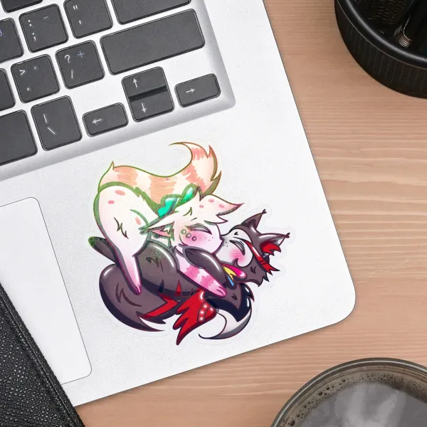 Pride Huskerdust Kittens Sticker