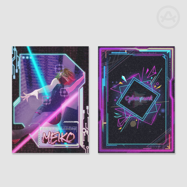 Cyberpunk MEIKO Holographic Photocard