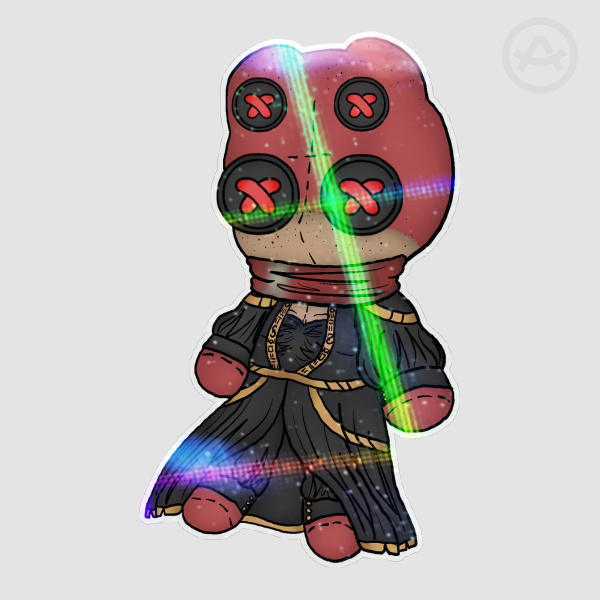 Button doll Heket sticker