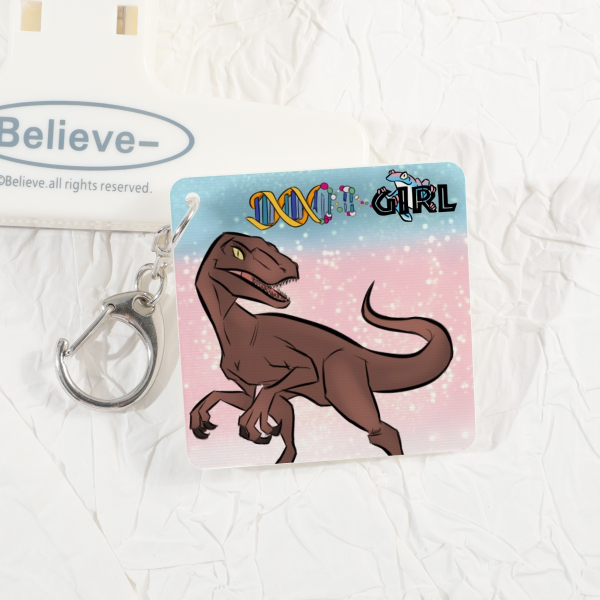 Clever Girl Lenticular Acrylic Pendant