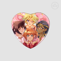 YGO DM Girls Heart Holo Badge