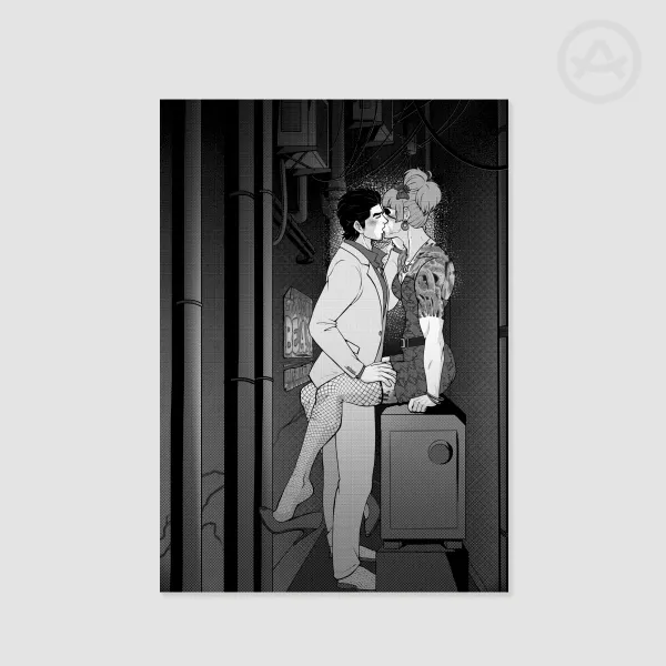 A5 Kiryu & Majima (Goromi) kiss print