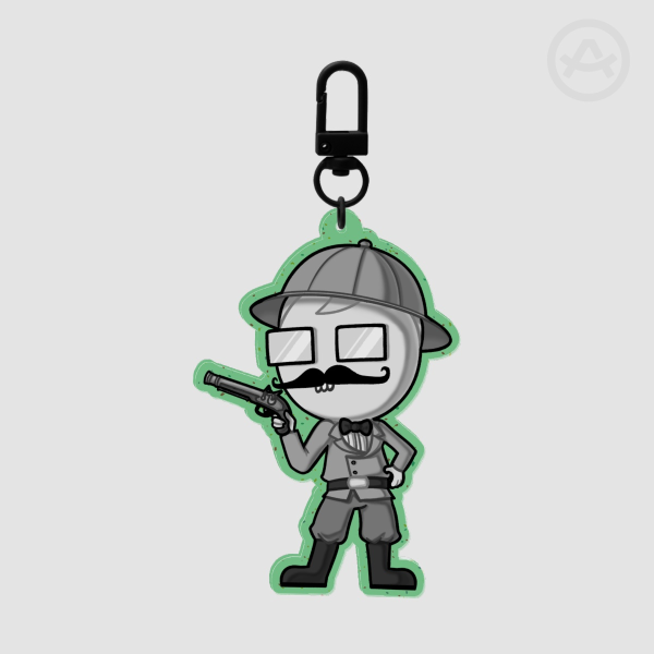Grandpa Harley Keychain