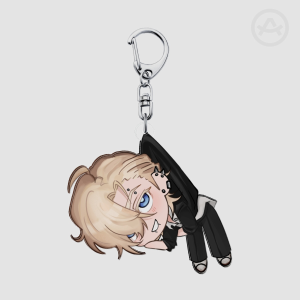 Pinched Whitney Keychain