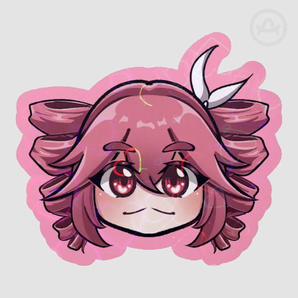 VOCALOID | Teto [DIE CUT HOLO HEART STICKER]