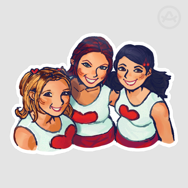 Glossy K3 Verliefd Sticker