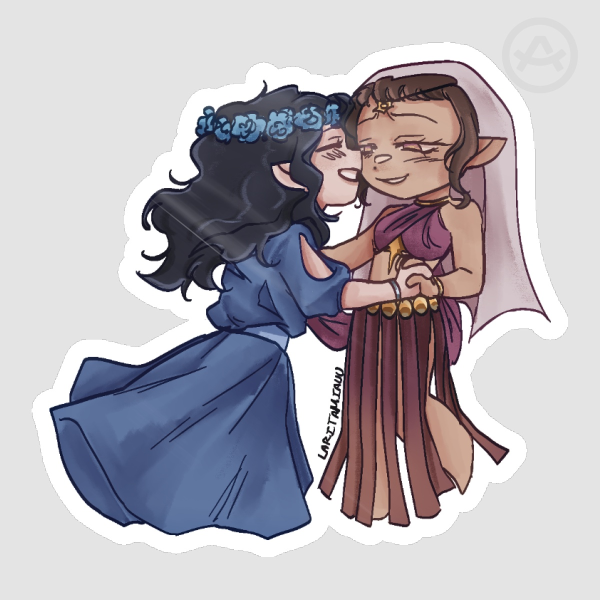 Circe and Scylla Sticker
