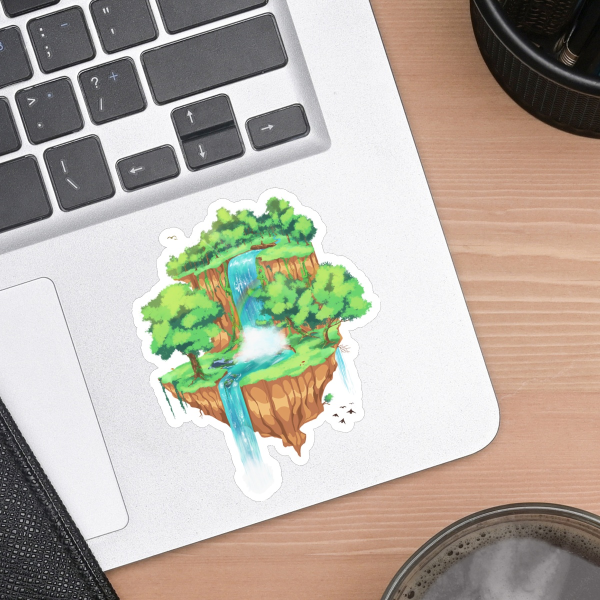 Island in The Skies Sticker