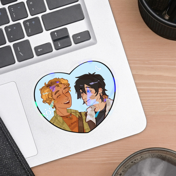 Solangelo Clear Holo Vinyl Sticker