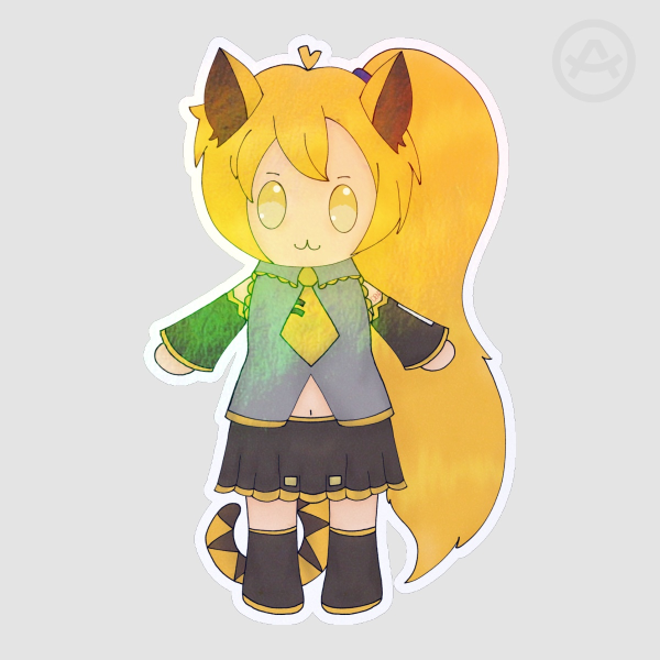 Akita Neru Cat Girl Sticker