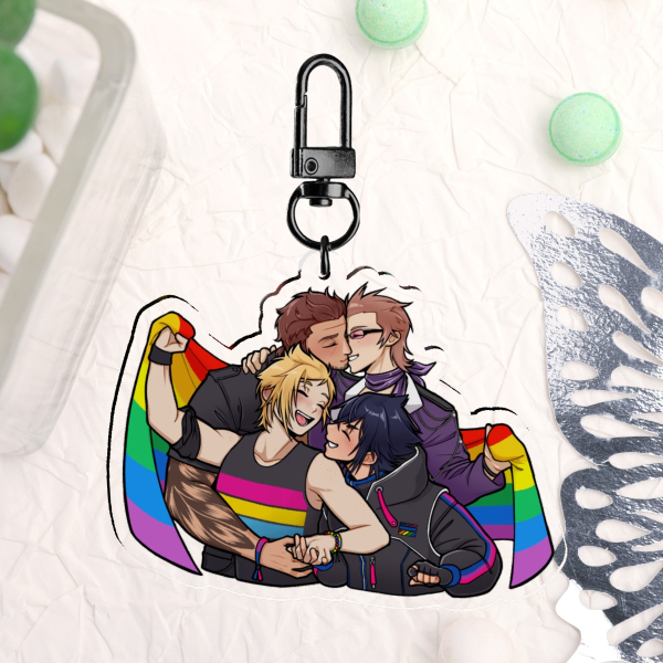 [ FFXV ] Polyship Roadtrip Pride Keychain