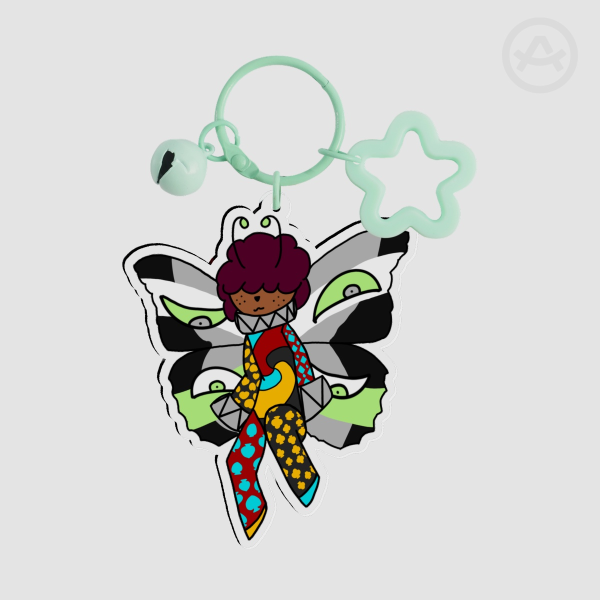 Chloro Agender Clear Acrylic Keychain